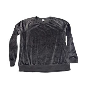 Wild Fable Long Sleeve Fuzzy Long Sleeve Loungewear Gray Top Size L